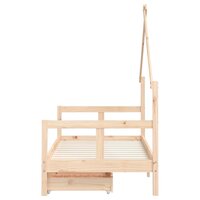 Kinderbedframe met lades 80x160 cm massief grenenhout 6