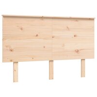 Seniorenbed met hoofdbord massief hout 140x190 cm 8