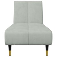 2-delige Loungeset fluweel lichtgrijs 7