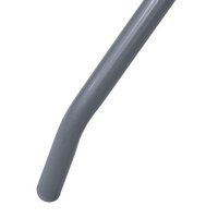 Tuintafel 60 cm staal en glas lichtgrijs 4