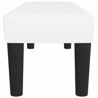 Bankje 100x30x30 cm kunstleer wit 4
