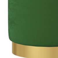 Hocker met opbergruimte rond fluweel groen 4