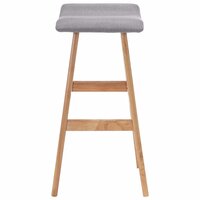 Barstoel stof lichtgrijs 2