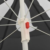 Parasol met stalen paal 180 cm antracietkleurig 4