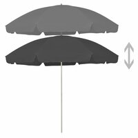 Strandparasol 300 cm antracietkleurig 2