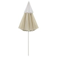 Strandparasol 300 cm zandgeel 6
