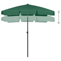 Strandparasol 180x120 cm groen 3