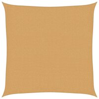 Zonnezeil 160 g/m&sup2; vierkant 2,5x2,5 m HDPE zandkleurig 2