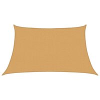 Zonnezeil 160 g/m&sup2; trapezium 3/4x2 m HDPE lichtgrijs 2