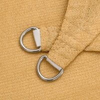 Zonnezeil 160 g/m&sup2; trapezium 3/4x2 m HDPE lichtgrijs 6