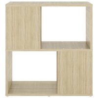 Boekenkast 60x24x63 cm bewerkt hout sonoma eikenkleurig 3