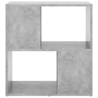 Boekenkast 60x24x63 cm bewerkt hout betongrijs 3