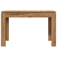 Eettafel 120x60x76 cm bewerkt hout artisanaal eikenkleur 4