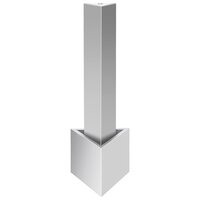 Tuinfontein 37,7x32,6x110 cm roestvrij staal zilverkleurig 4