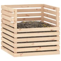 Compostbak 80x80x78 cm massief grenenhout 4