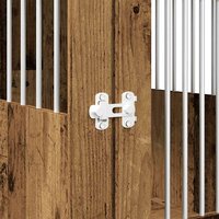 Hondenbench 64,5x80x71 cm bewerkt hout oud houtkleurig 9