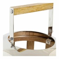 Lantaarn DKD Home Decor Zilverkleurig Metaal Hout 22 x 22 x 32 cm 3