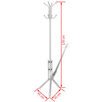 Kapstok metaal wit  4