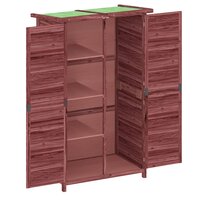 Tuinschuur 83x57x140 cm massief grenenhout mokkakleurig 5