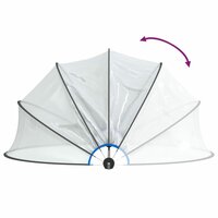 Zwembadoverkapping rond 406x203 cm PVC 6