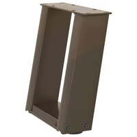 Salontafelpoten 2 st U-vormig 30x(30-31) cm staal naturel 4