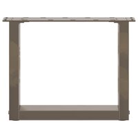 Salontafelpoten 2 st U-vormig 40x(30-31) cm staal naturel 5