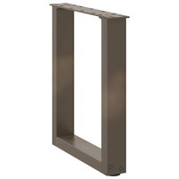 Salontafelpoten 2 st U-vormig 38x(42-43) cm staal naturel 4