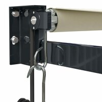 Luifel elektrisch uitschuifbaar 3,5x2,5 m cr&egrave;mekleurig 7