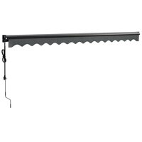 Luifel automatisch uitschuifbaar 4,5x3 m antracietkleurig 6