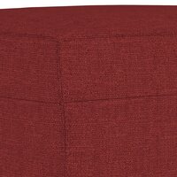 Bankje 70x35x41 cm stof wijnrood 5