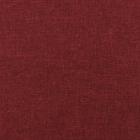 Bankje 70x35x41 cm stof wijnrood 6