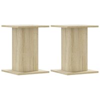 Speakerstandaards 2 st 30x30x40 cm bewerkt hout sonoma eiken 2