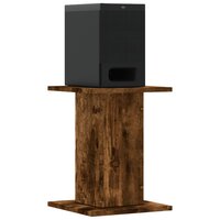 Speakerstandaards 2 st 30x30x40 cm bewerkt hout gerookt eiken 3