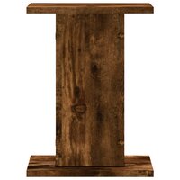 Speakerstandaards 2 st 30x30x40 cm bewerkt hout gerookt eiken 5