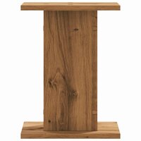 Speakerstandaards 2 st 30x30x40 cm hout artisanaal eikenkleurig 5