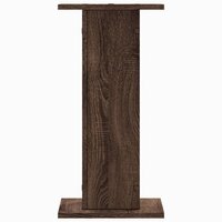 Speakerstandaards 2 st 30x30x60 cm bewerkt hout bruin eiken 4
