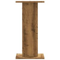 Speakerstandaards 2 st 30x30x60 cm hout artisanaal eikenkleurig 4