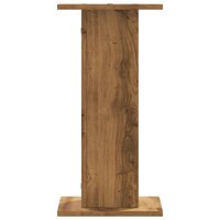 Speakerstandaards 2 st 30x30x60 cm hout artisanaal eikenkleurig 5