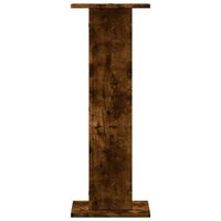 Speakerstandaards 2 st 30x30x80 cm bewerkt hout gerookt eiken 4