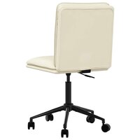 Eetkamerstoel kunstleer cr&egrave;mekleurig 5