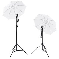 Fotostudio set met 5 gekleurde achtergronden &amp; 2 paraplu&amp;apos;s 4