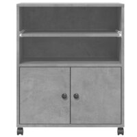 Printerkastje met wielen 60x48x74 cm betongrijs 5