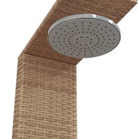 Buitendouche 100x100x241,5 cm poly rattan en acaciahout beige 9