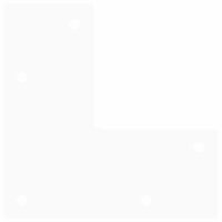 Haarspeld tafelpoten 4 st 20 cm massief staal wit 7