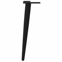 Salontafelpoten conische vorm 4 st 42-43 cm staal zwart 5