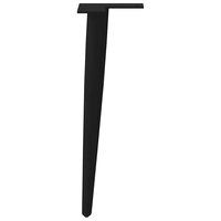 Salontafelpoten conische vorm 4 st 42-43 cm staal zwart 6