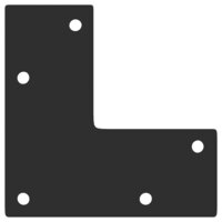 Salontafelpoten conische vorm 4 st 42-43 cm staal zwart 7