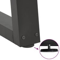 Eettafelpoten 2 st V-vormig 40x(30-31,3) cm staal antraciet 9