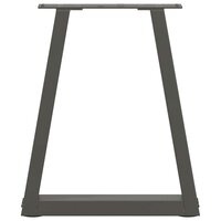 Eettafelpoten 2 st V-vormig 28x(42-43,3) cm staal antraciet 5