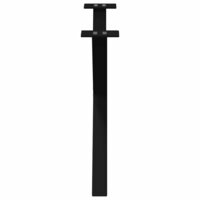 Salontafelpoten 2 st X-vormig 70x(42-43) cm staal zwart 6